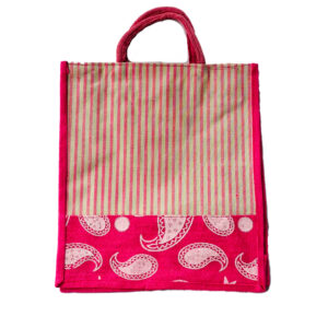 Jute Bag -Single zip ,16x14.5 (inch)