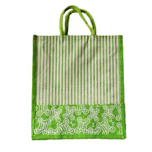 Jute Bag -Single zip ,16×14.5 (inch)