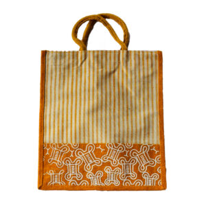 Jute Bag -Single zip ,16×14.5 (inch)