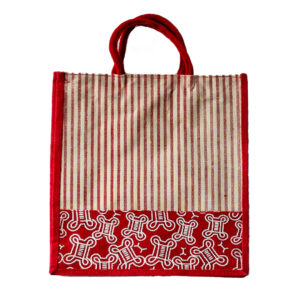 Jute Bag -Single zip ,16×14.5 (inch)