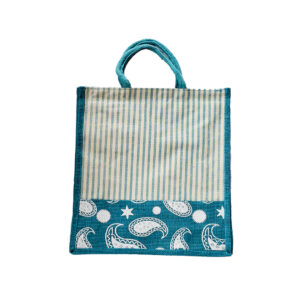 Jute Bag -Single zip ,16×14.5 (inch)