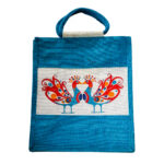 Jute Bag- Peacock Design- 14x12(inch) . Easty to carry
