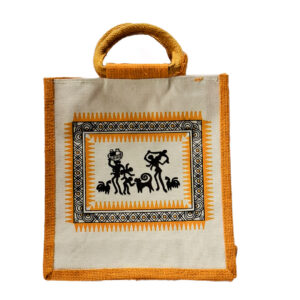 Jute Bag -Single zip ,11.5×10 (inch)