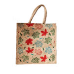 Jute Bag -Single zip ,18×16.2 (inch)