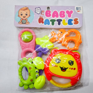 Baby Rattles - Rattles for Babies Pack of 5 Non -Toxic Essentials First Baby Rattle Set Teething set Infant Rattle Toys | Sound Rattle Toy for New Born Baby | Infants Toys | Early Development Toys for Babies 0-6 Months