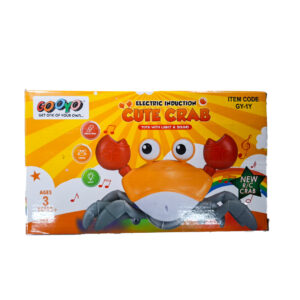 Crawling Crab Baby Toy for Kids Toddlers Infant Tummy Time Interactive Moving Toys for Babies 12 Months Electric Sensor Musical Dancing Walking Crab Toy Gift for Kids 1, 2 ,3 Year kid. Rechargeable