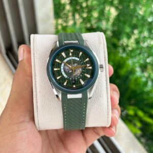 Omega -7AA Premium Series , Soft Silicone belt , Countries Of the World Branding , 3 Hands Radium Needle Face