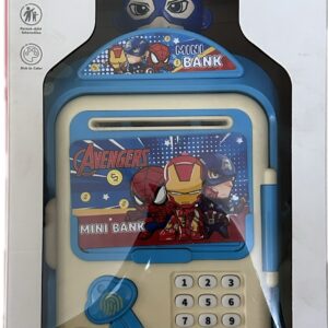 Electric ATM Piggy Bank for Kids with Password and Finger Sensor - Pink